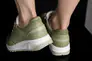 Кросівки жіночі шкіряні 4S 582011 Зелені Фото 2