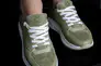 Кросівки жіночі шкіряні 4S 582011 Зелені Фото 4