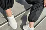 Кросівки жіночі шкіра флотар білого кольору з перфорацією на товстій підошві Фото 8