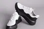 Кросівки жіночі шкіряні білі з чорними вставками Фото 10