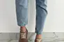 Туфлі жіночі замшеві бежевого кольору на шнурках Фото 4
