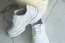 Туфлі жіночі шкіряні білого кольору на шнурках Фото 6