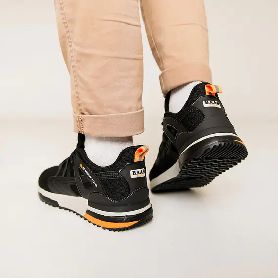 Кросівки чоловічі  582460 Чорні помаранчеві фото 6 — інтернет-магазин Tapok