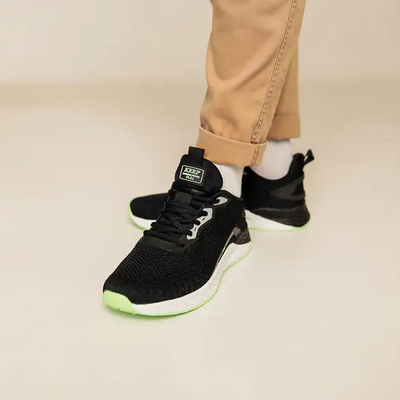 Кросівки чоловічі  582457 Чорні зелені фото 5 — інтернет-магазин Tapok