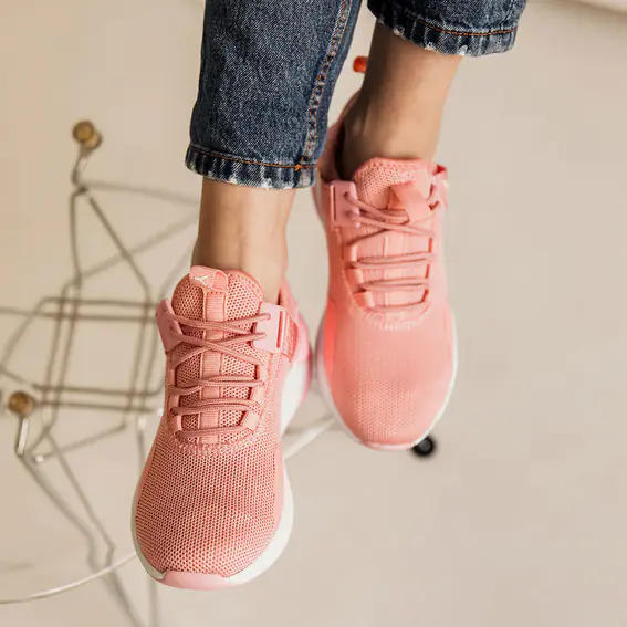 Кросівки жіночі  582381 Рожеві білі фото 4 — інтернет-магазин Tapok