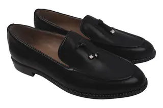 Туфлі на низькому ходу жіночі Anemone натуральна шкіра колір Чорний 106-20DTC