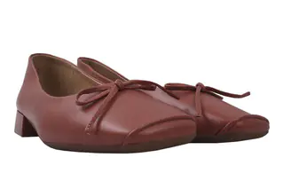 Туфлі на низькому ходу жіночі Berkonty натуральна шкіра колір Корал 274-20DTC