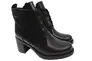 Ботинки женские из натуральной кожи на большом каблуке черные Savio 177-9/22ZH Фото 1