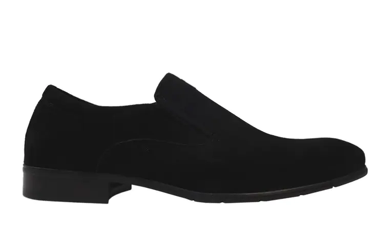 Туфлі класика чоловічі Cossottinni Натуральна замша колір Чорний 264-20DT фото 1 — інтернет-магазин Tapok