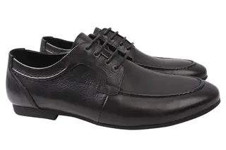 Туфлі чоловічі з натуральної шкіри на низькому ходу колір Чорний Basconi 751-20/21DT