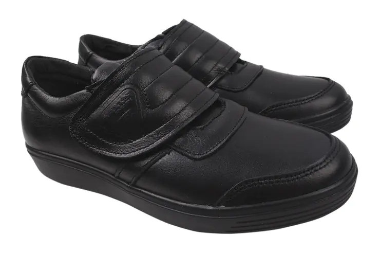 Туфли комфорт мужские Maxus Shoes натуральная кожа цвет Черный 47-20DTC фото 1 — интернет-магазин Tapok