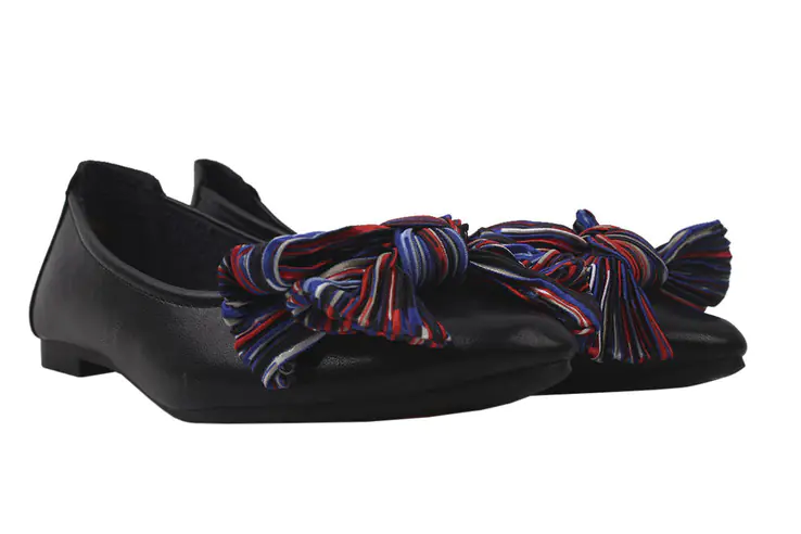 Туфлі на низькому ходу жіночі Gelsomino еко шкіра колір Чорний 165-20 DTB фото 1 — інтернет-магазин Tapok