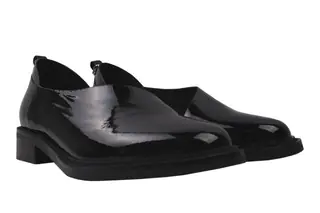 Туфли на низком ходу женские Reuchll Лаковая натуральная кожа цвет Черный 58-20DTC