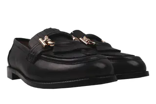 Туфлі на низькому ходу жіночі Anemone натуральна шкіра колір Чорний 117-20DTC