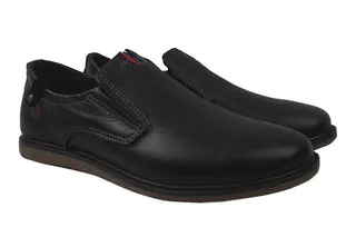 Туфлі чоловічі Maxus Shoes натуральна шкіра колір Чорний 34-20DTC