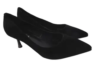 Туфлі на шпильці жіночі Geronea Натуральна замша Чорні 925-20DT