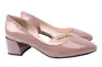 Туфли женские из натуральной лаковой кожи на каблуке Розовые Molka 138-21DT Фото 1