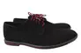 Туфлі чоловічі з натуральної замші на низькому ходу на шнурівці колір Чорний Van Kristi 22-8/9DTC Фото 1
