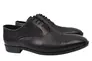 Туфли мужские из натуральной кожи на низком ходу на шнуровке цвет Черный Lido Marinozi 214-21DT Фото 1