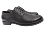 Туфлі чоловічі з натуральної шкіри на низькому ходу на шнурівці Чорні Lido Marinozi 209-21DT Фото 1