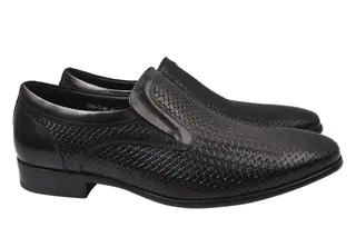 Туфли мужские из натуральной кожи на низком ходу цвет Черный Basconi 755-21DT