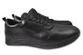 Кросівки чоловічі з натуральної шкіри на низькому ходу на шнурівці колір Чорний Belvas 35-21DTC Фото 1