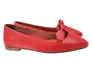 Туфлі жіночі з натуральної шкіри на низькому ходу колір Червоний Mario Muzi 553-21DTC Фото 1