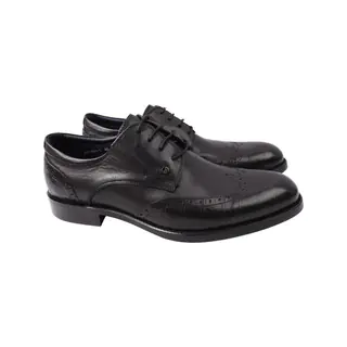 Туфли мужские Brooman Черные натуральная кожа 874-21DT