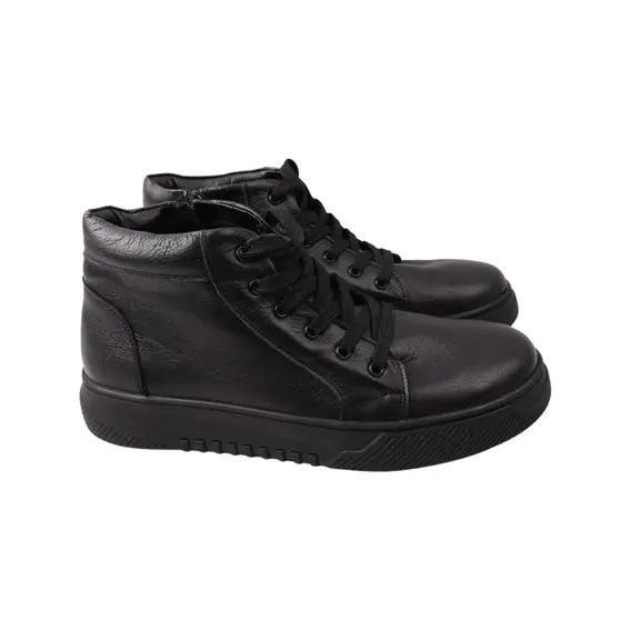 Ботинки мужские Free Style черные натуральная кожа 5-22ZHC фото 1 — интернет-магазин Tapok