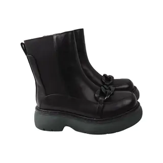 Ботинки женские Brocoly черные натуральная кожа 356-22ZHC