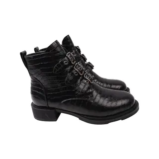 Ботинки женские Beratroni черные натуральная кожа 19-22ZHC