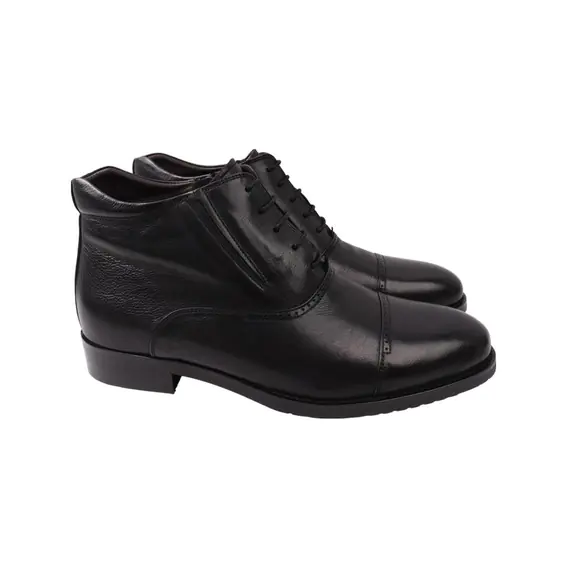 Ботинки мужские Lido Marinozi черные натуральная кожа 240-22ZH фото 1 — интернет-магазин Tapok