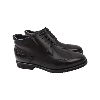 Ботинки мужские Brooman черные натуральная кожа 878-22ZH