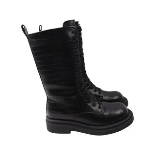 Ботинки женские Oeego черные натуральная кожа 125-22ZHC