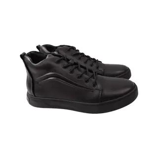 Ботинки мужские Zumer черные натуральная кожа 85-22ZHC