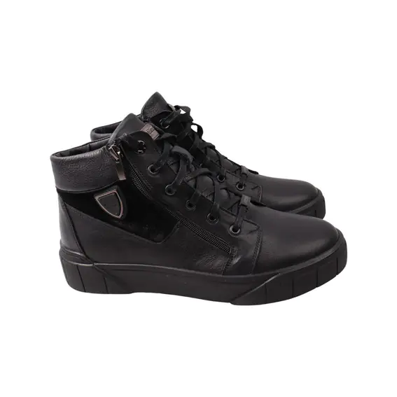 Ботинки мужские Extrem черные натуральная кожа 34-22ZHC фото 1 — интернет-магазин Tapok