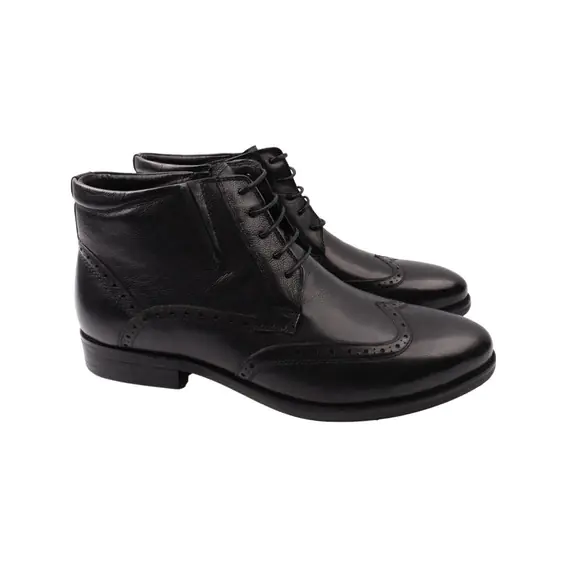 Ботинки мужские Roberto Paulo черные натуральная кожа 617-22ZH фото 1 — интернет-магазин Tapok