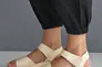 Жіночі туфлі шкіряні літні бежеві Teona 475 Фото 7