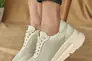 Женские кроссовки кожаные летние молочные VlaMar 03 Фото 4