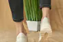 Женские кроссовки кожаные летние молочные VlaMar 03 Фото 6
