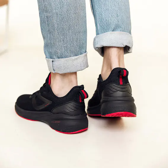 Кросівки чоловічі  582674 Чорні червоні фото 5 — інтернет-магазин Tapok