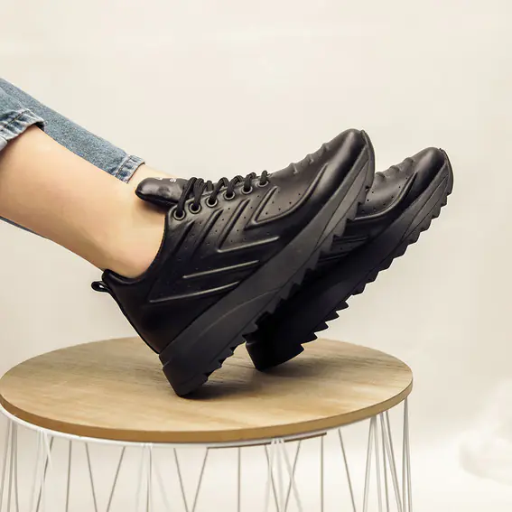 Кросівки жіночі шкіряні 4S 582063 Чорні фото 2 — інтернет-магазин Tapok