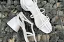 Босоножки женские кожаные белого цвета на каблуке Фото 19
