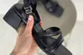 Босоножки женские кожаные черные на каблуке Фото 9