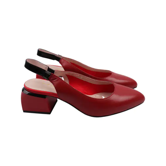 Туфли женские Polann Красные натуральная кожа 201-22LT фото 1 — интернет-магазин Tapok
