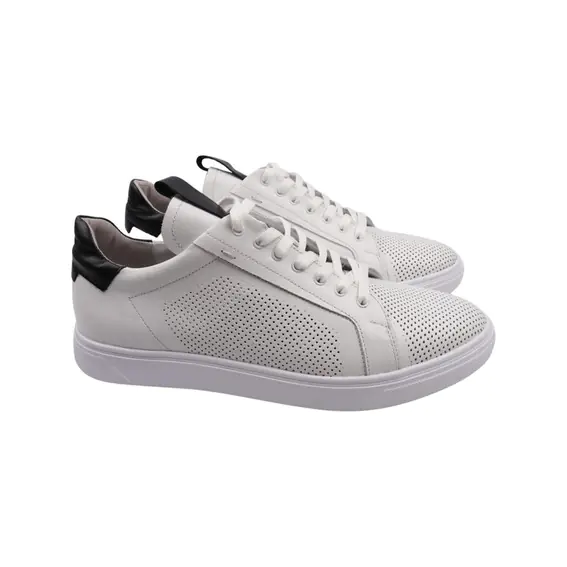 Кеды мужские Maxus shoes белые натуральная кожа 98-22LTCP фото 1 — интернет-магазин Tapok
