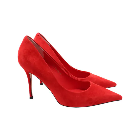Туфли женские Sasha Fabiani красные натуральная замша 27-22DT фото 1 — интернет-магазин Tapok