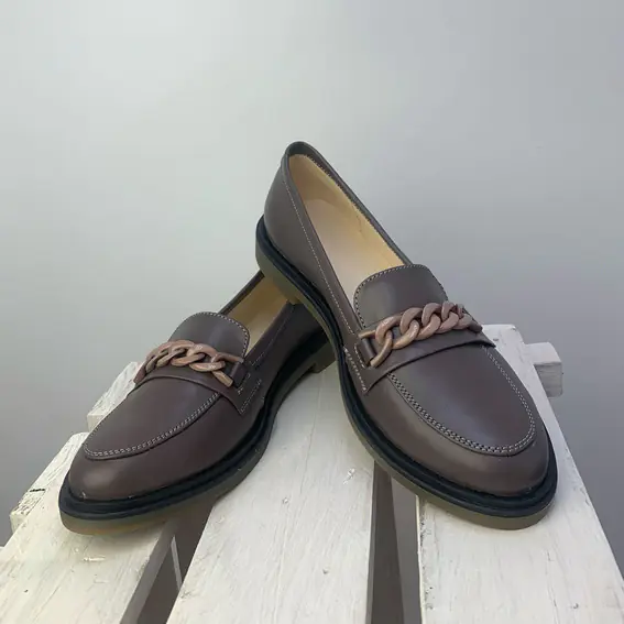 Туфли Лоферы Crave Shoes 582478 Коричневый фото 2 — интернет-магазин Tapok