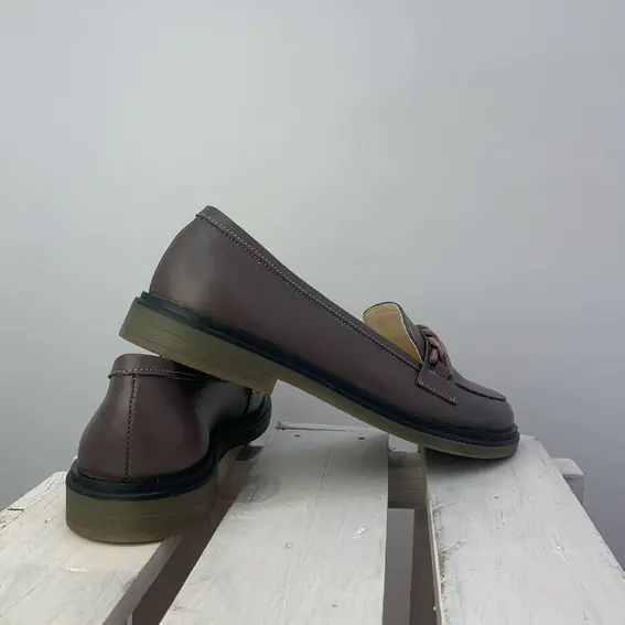 Туфли Лоферы Crave Shoes 582478 Коричневый фото 4 — интернет-магазин Tapok