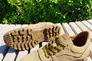 Кросівки чоловічі із нубуку пісочні зі вставками перфорованої шкіри. Фото 5